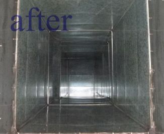 局所排気ダクト清掃・施工後（After）